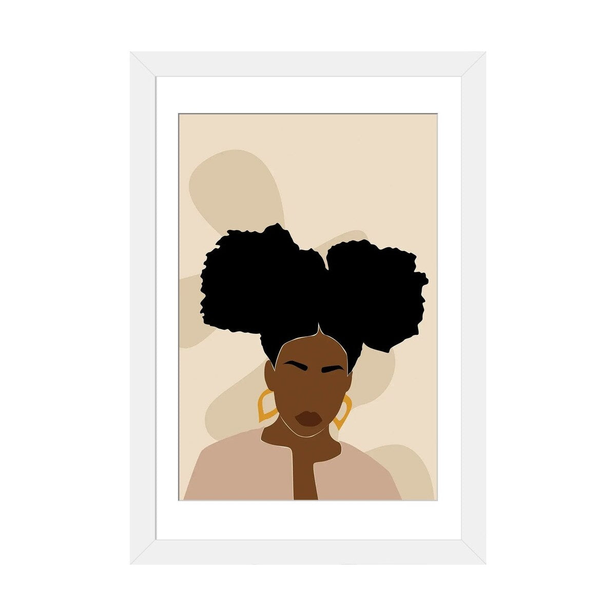 iCanvas "Afro Girl Abstract Art" by Tysee Ciage