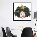 iCanvas "Afro Little Princess" by Ephrazy Graphics Framed Canvas Print