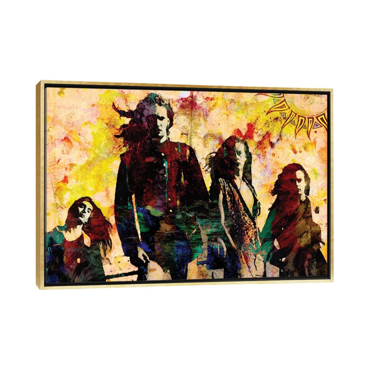 iCanvas "Alice In Chains "Here Comes The Rooster"" by Rockchromatic Framed Canvas Print