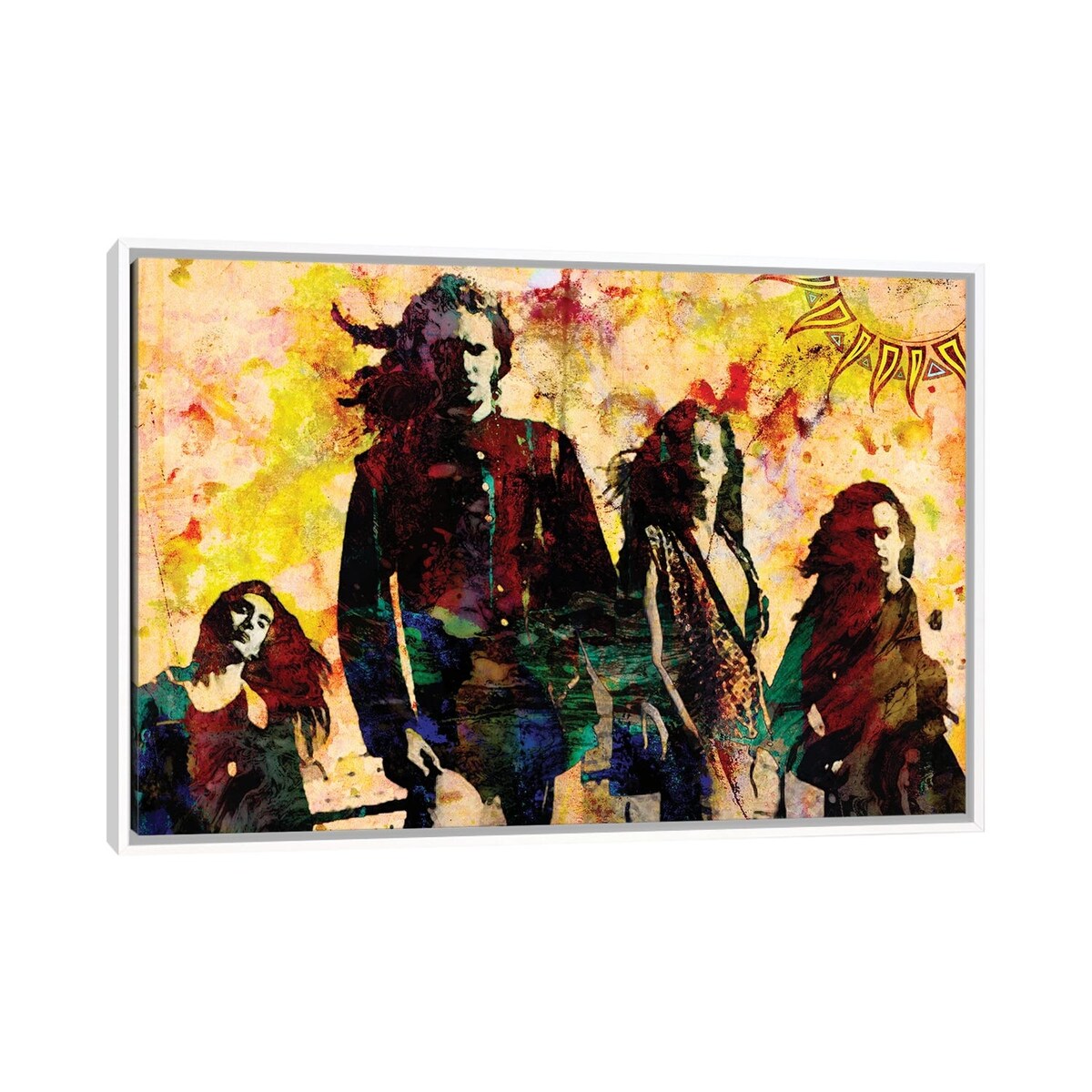 iCanvas "Alice In Chains "Here Comes The Rooster"" by Rockchromatic Framed Canvas Print