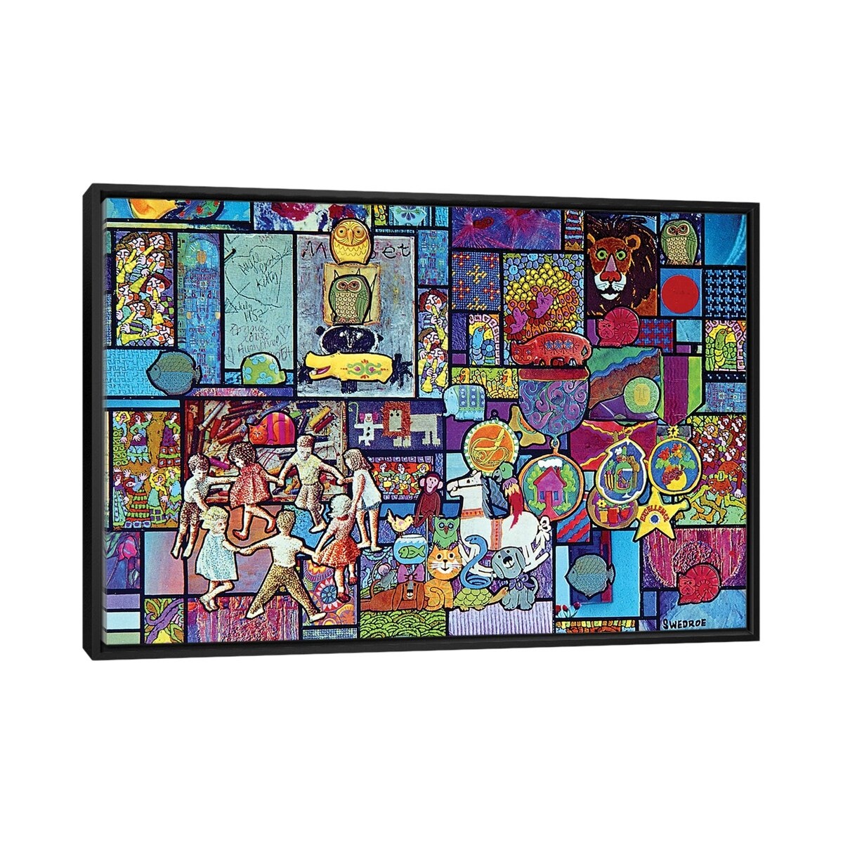 iCanvas "All Gods Children" by Robert Swedroe Framed