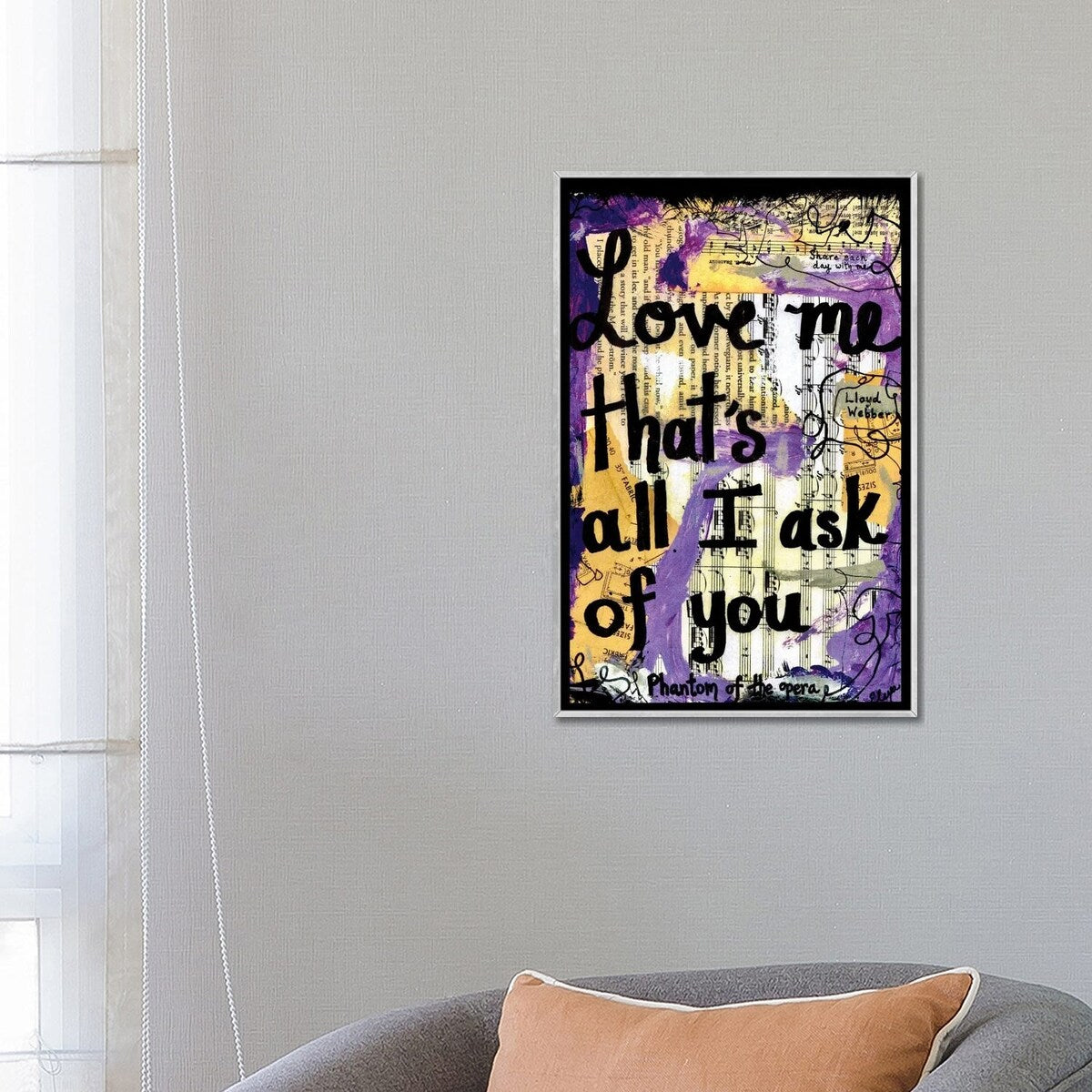 iCanvas "All I Ask Of You Phantom" by Elexa Bancroft Framed