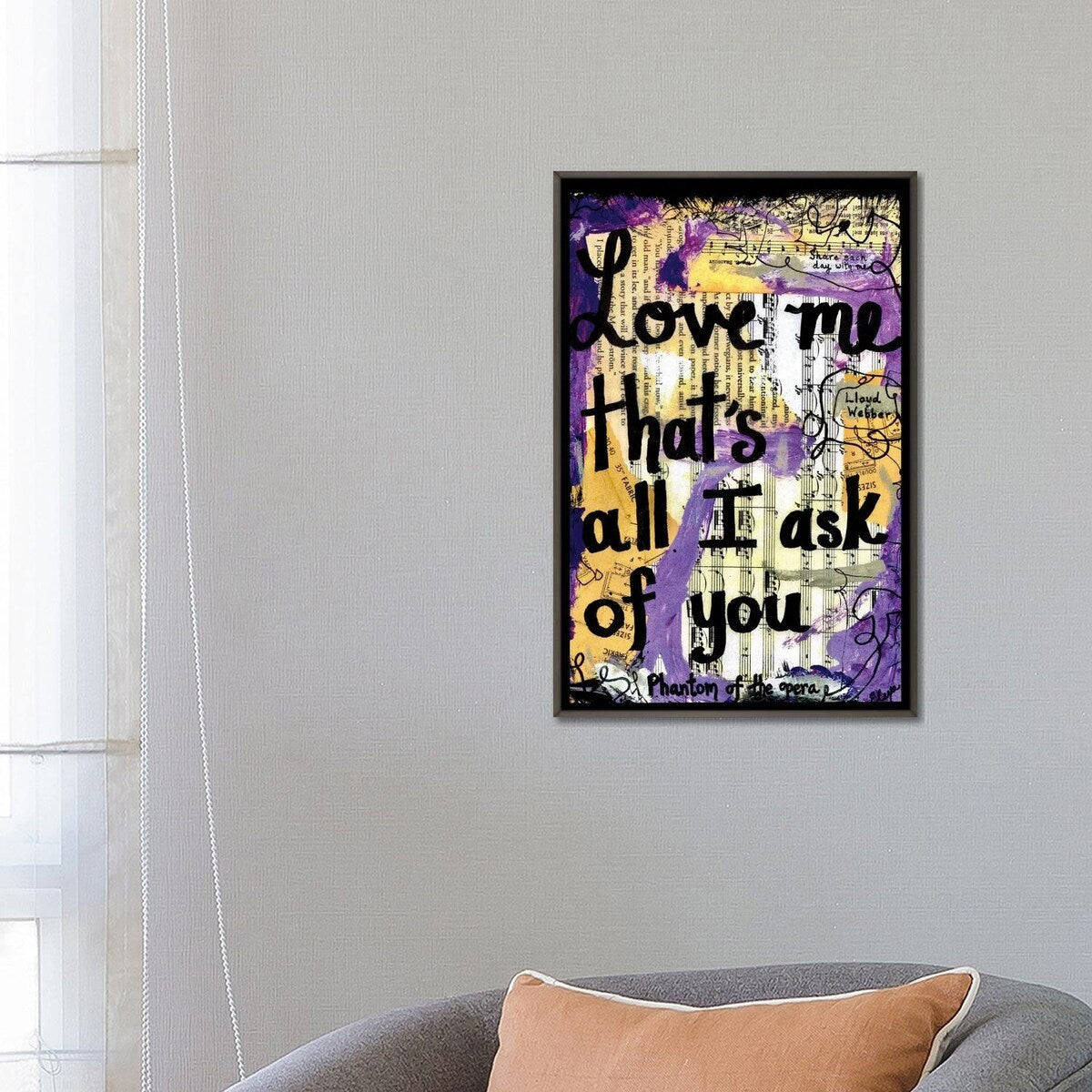 iCanvas "All I Ask Of You Phantom" by Elexa Bancroft Framed