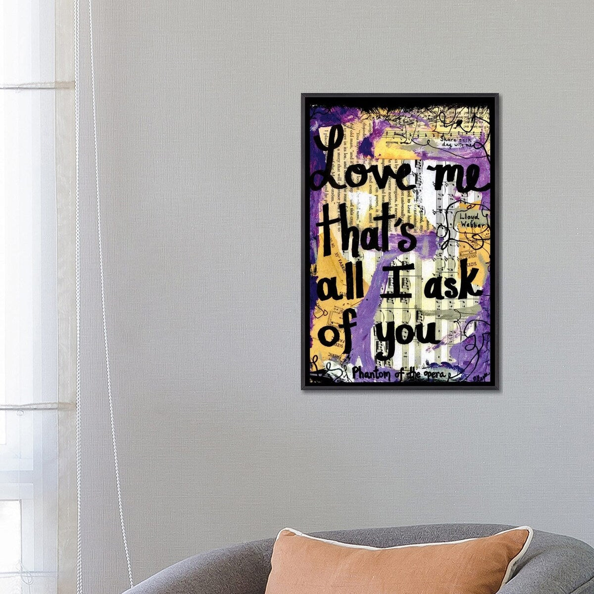 iCanvas "All I Ask Of You Phantom" by Elexa Bancroft Framed