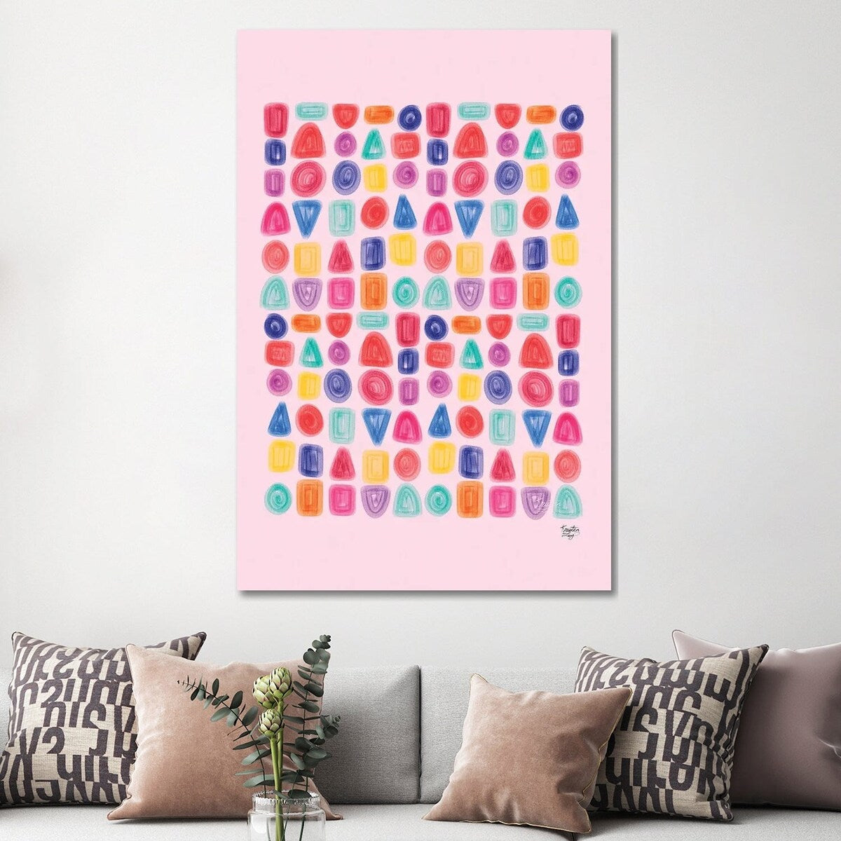 iCanvas "All The Shapes" by Kristen Ley Canvas Print
