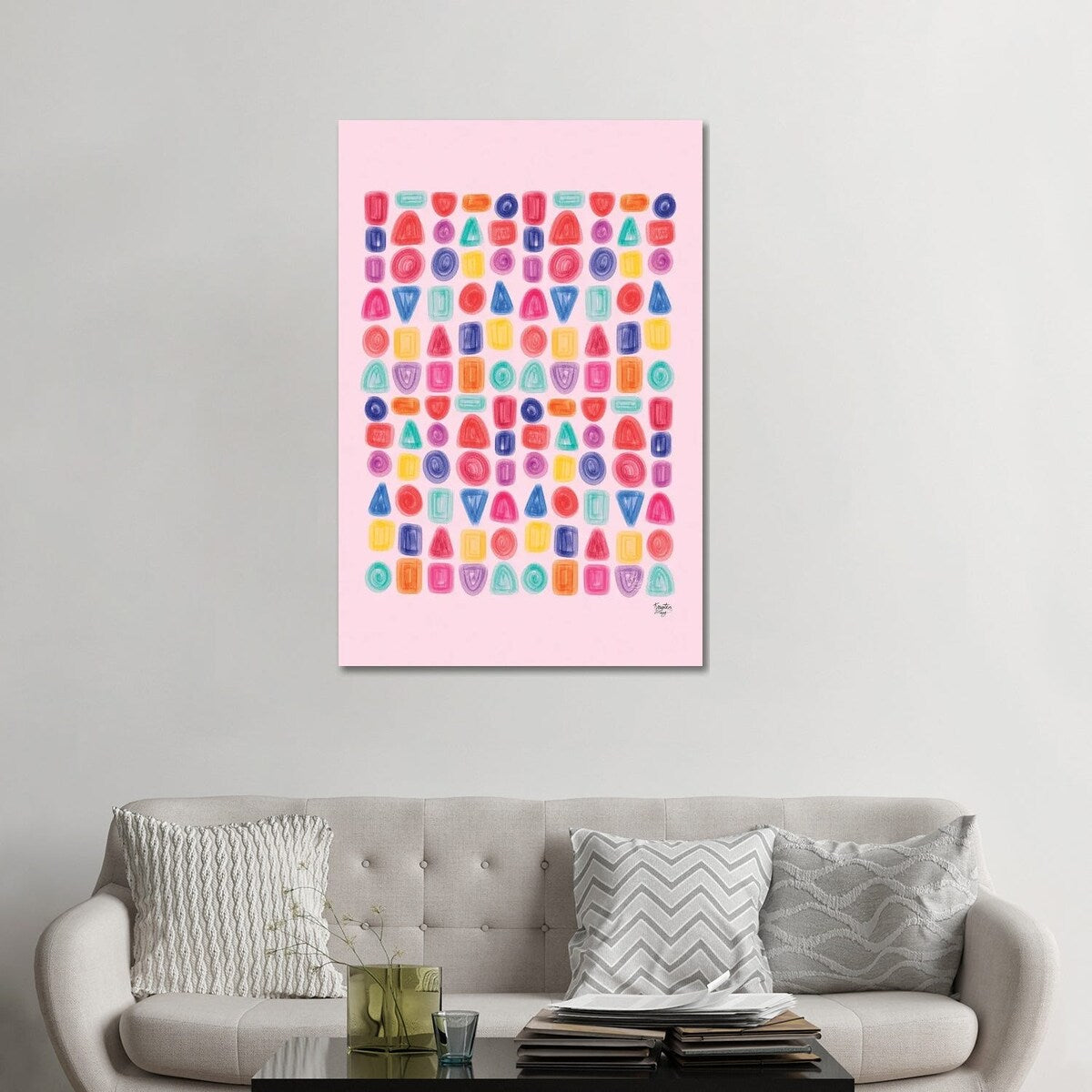 iCanvas "All The Shapes" by Kristen Ley Canvas Print