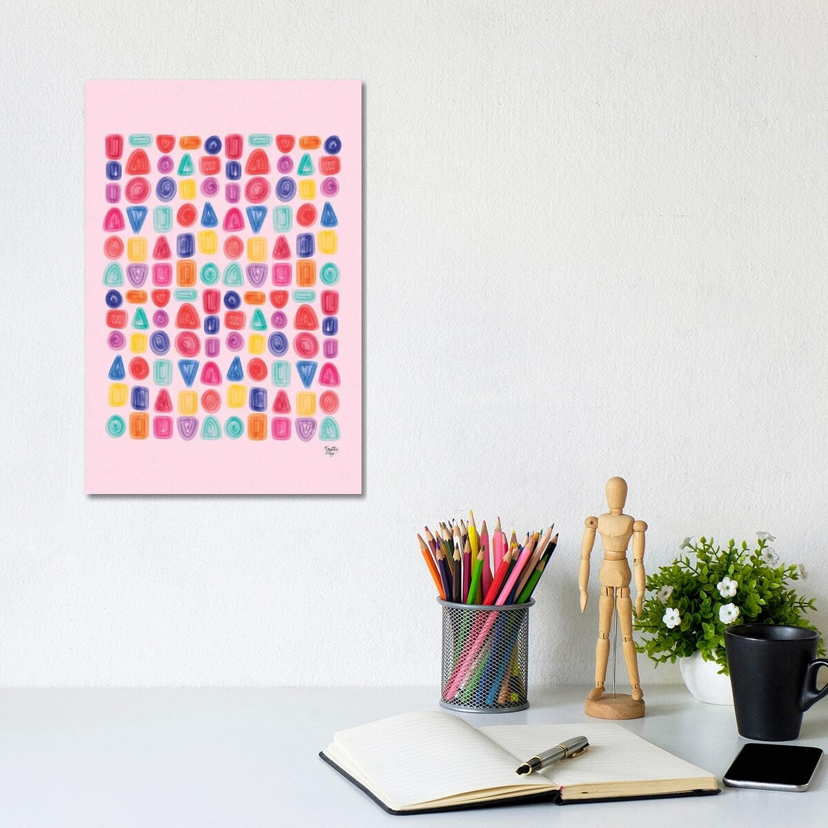 iCanvas "All The Shapes" by Kristen Ley Canvas Print