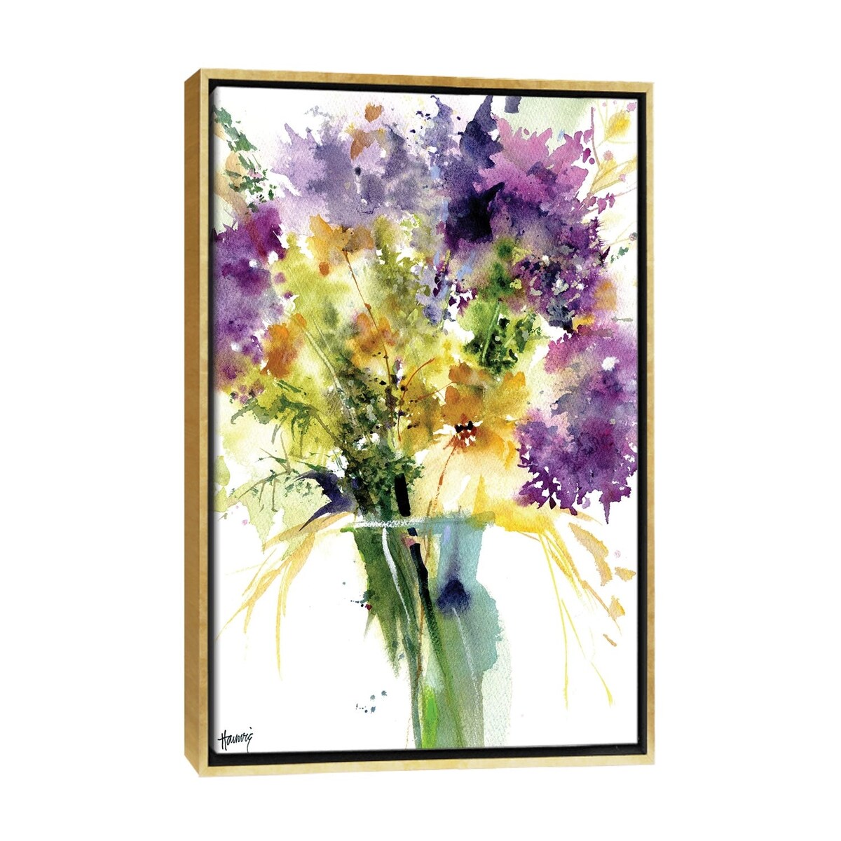 iCanvas "Alliums And Wildflowers" by Pamela Harnois Framed