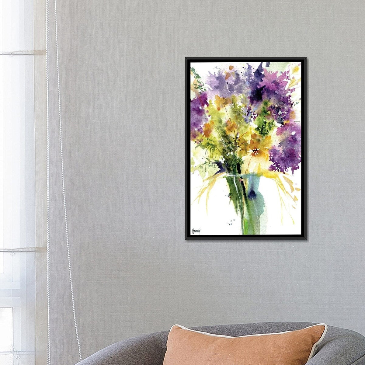 iCanvas "Alliums And Wildflowers" by Pamela Harnois Framed