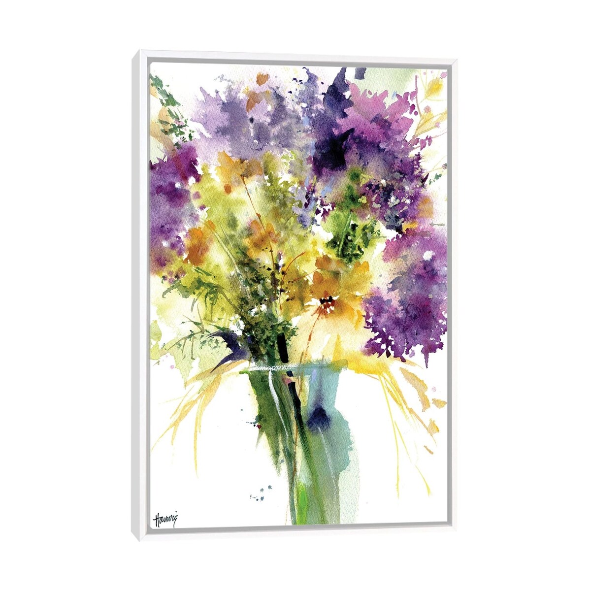 iCanvas "Alliums And Wildflowers" by Pamela Harnois Framed