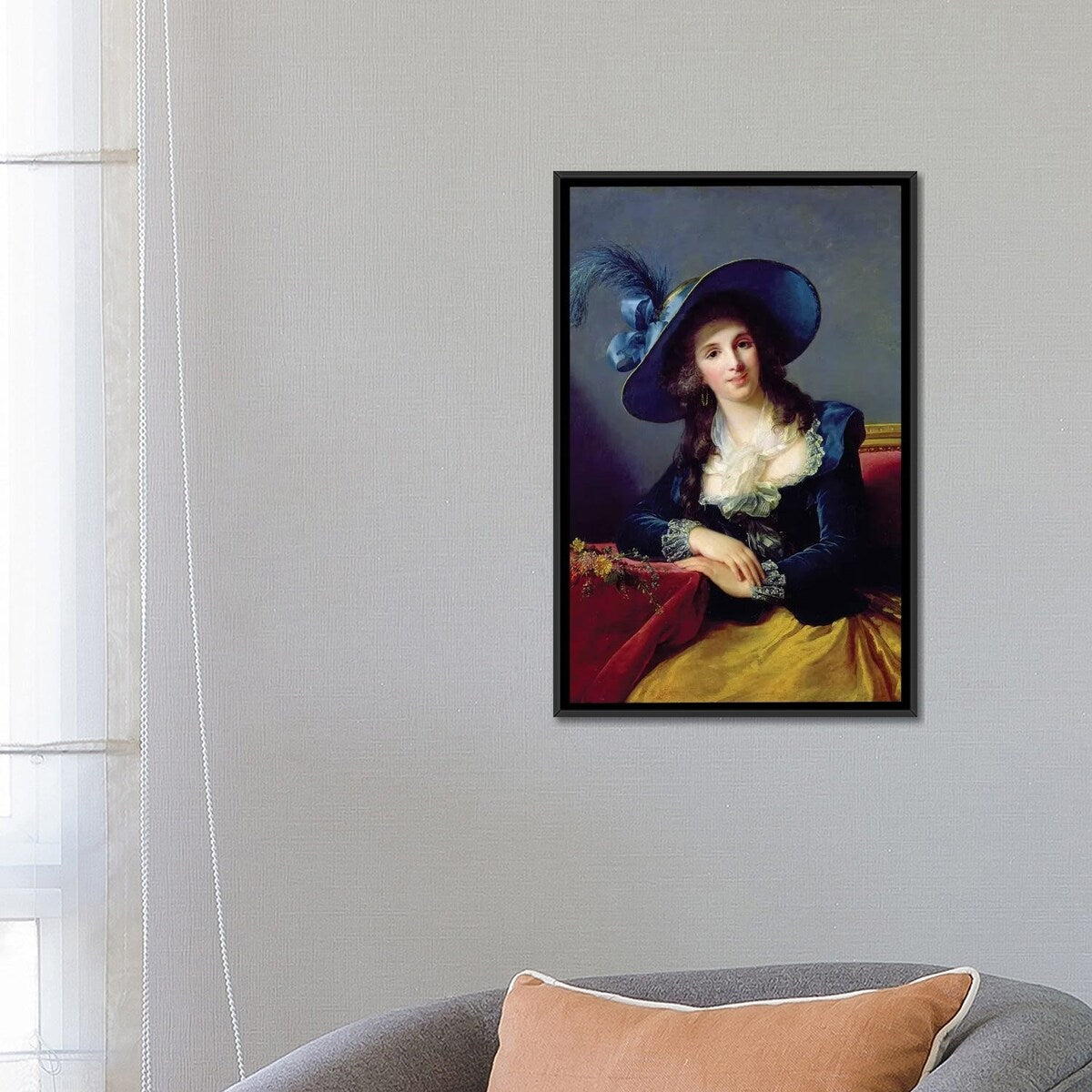 iCanvas "Antoinette-Elisabeth-Marie d'Aguesseau (1756-1828) Countess Of Segur, 1785" by Elisabeth Louise Vigee Le Brun Framed