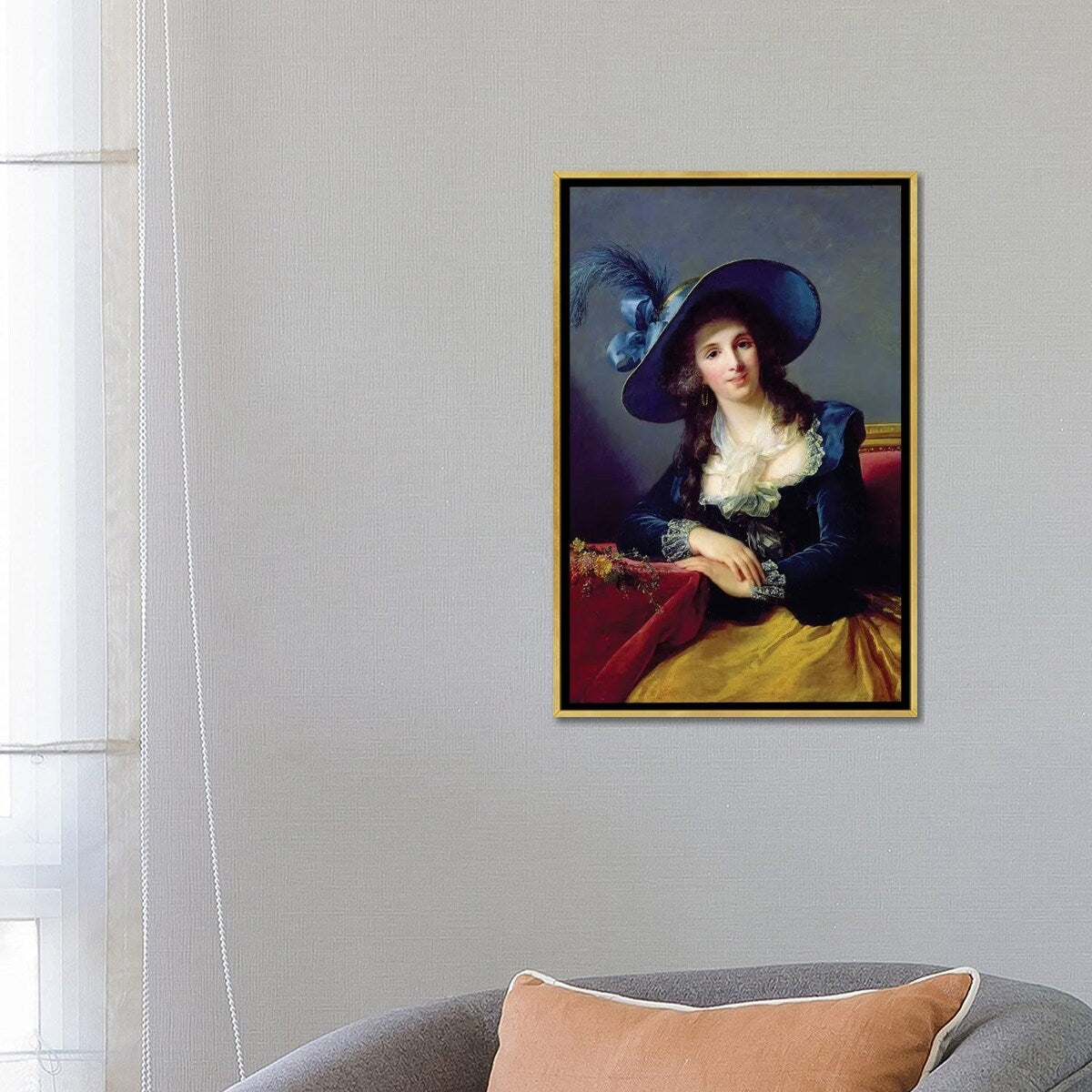 iCanvas "Antoinette-Elisabeth-Marie d'Aguesseau (1756-1828) Countess Of Segur, 1785" by Elisabeth Louise Vigee Le Brun Framed