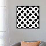 iCanvas "Aquarelle Black and White IX" by Nancy Green Framed