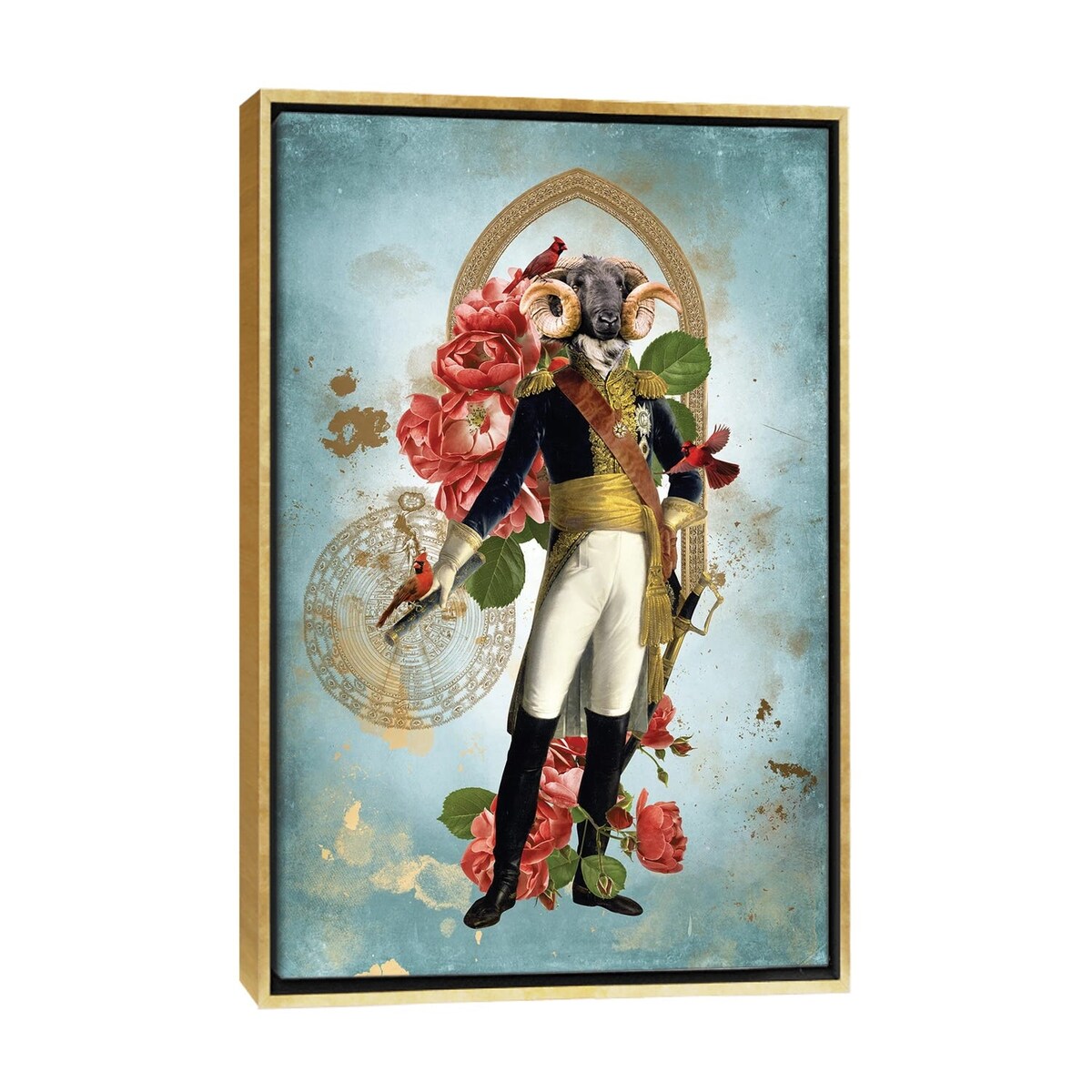 iCanvas "Aries" by Andre Sanchez Framed