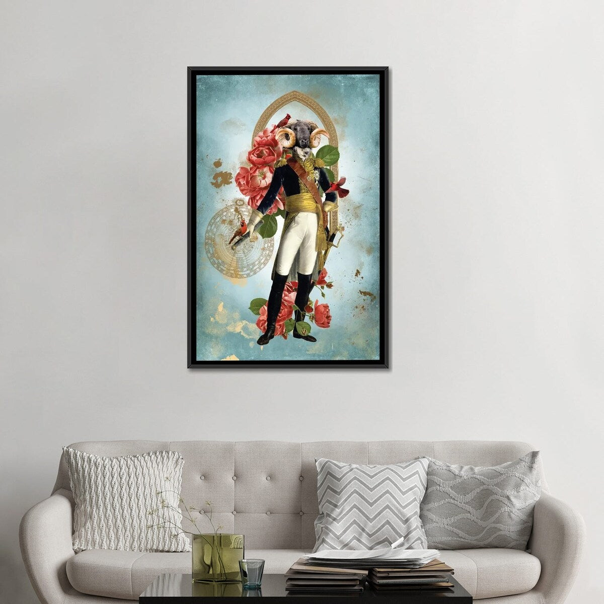 iCanvas "Aries" by Andre Sanchez Framed