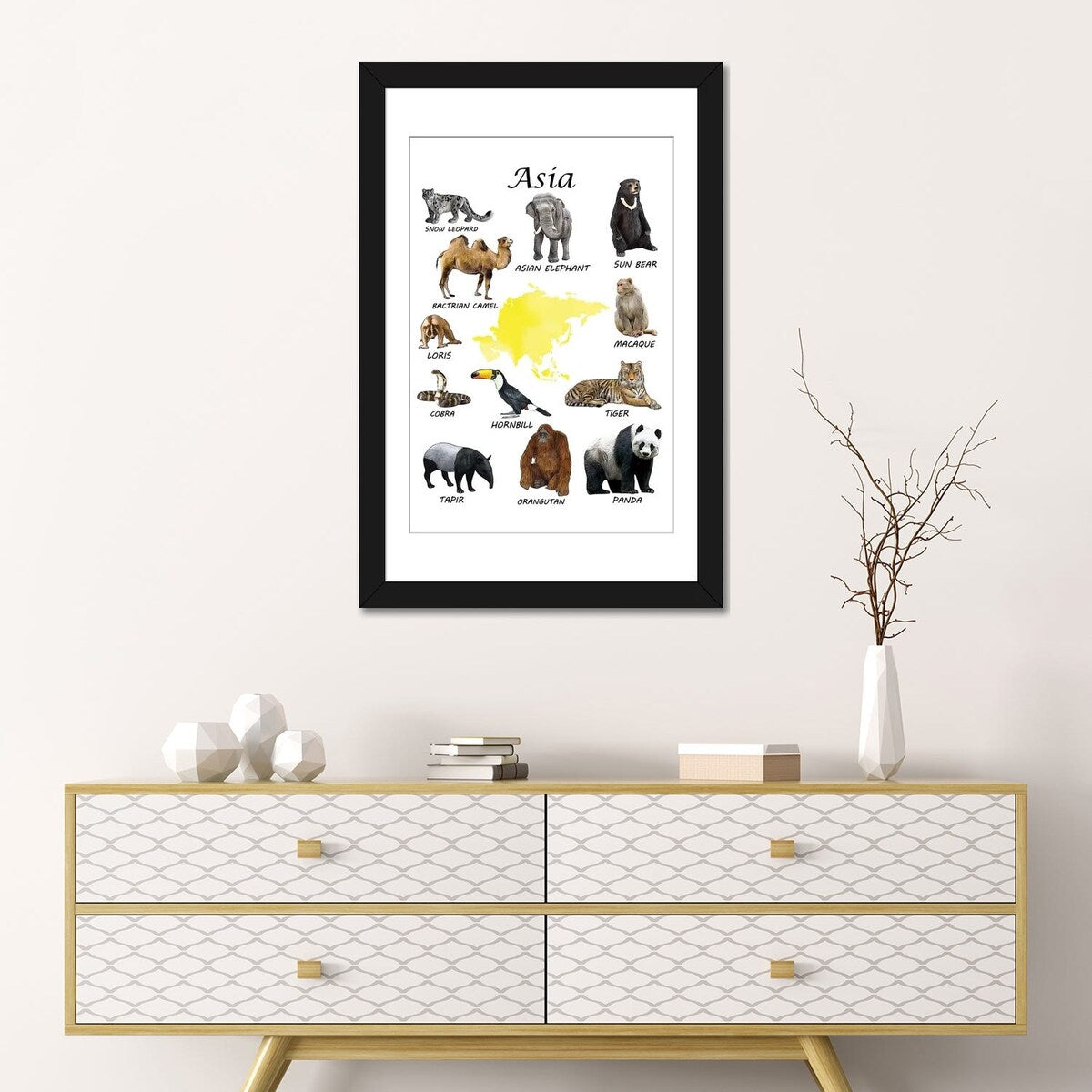 iCanvas "Asia Animals, Classroom" by Printable Lisa's Pets