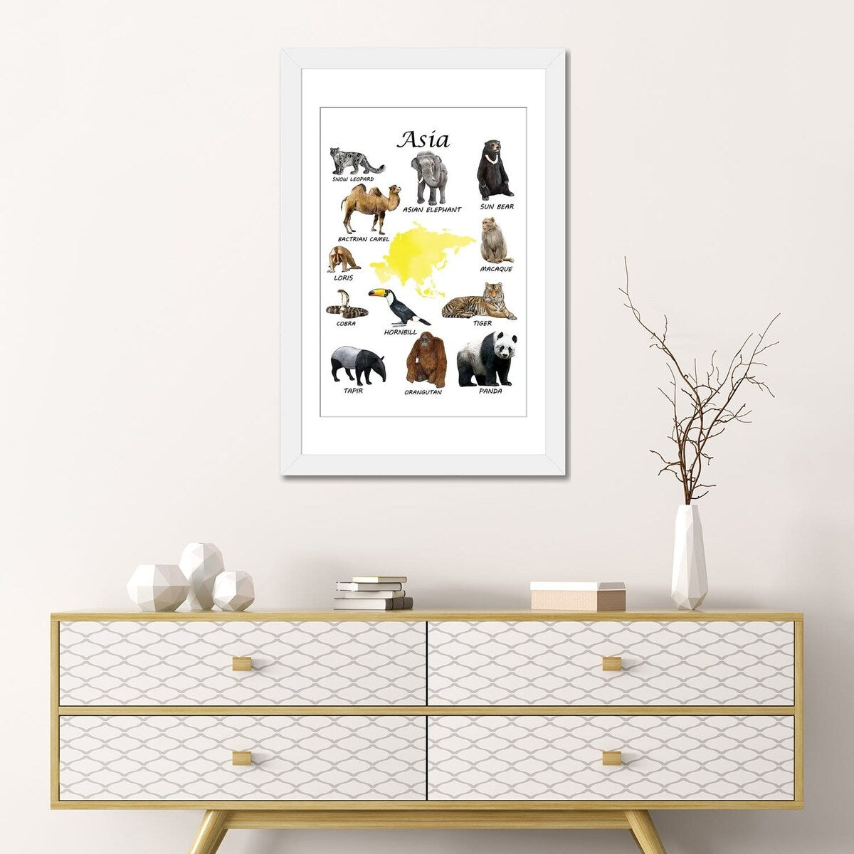iCanvas "Asia Animals, Classroom" by Printable Lisa's Pets