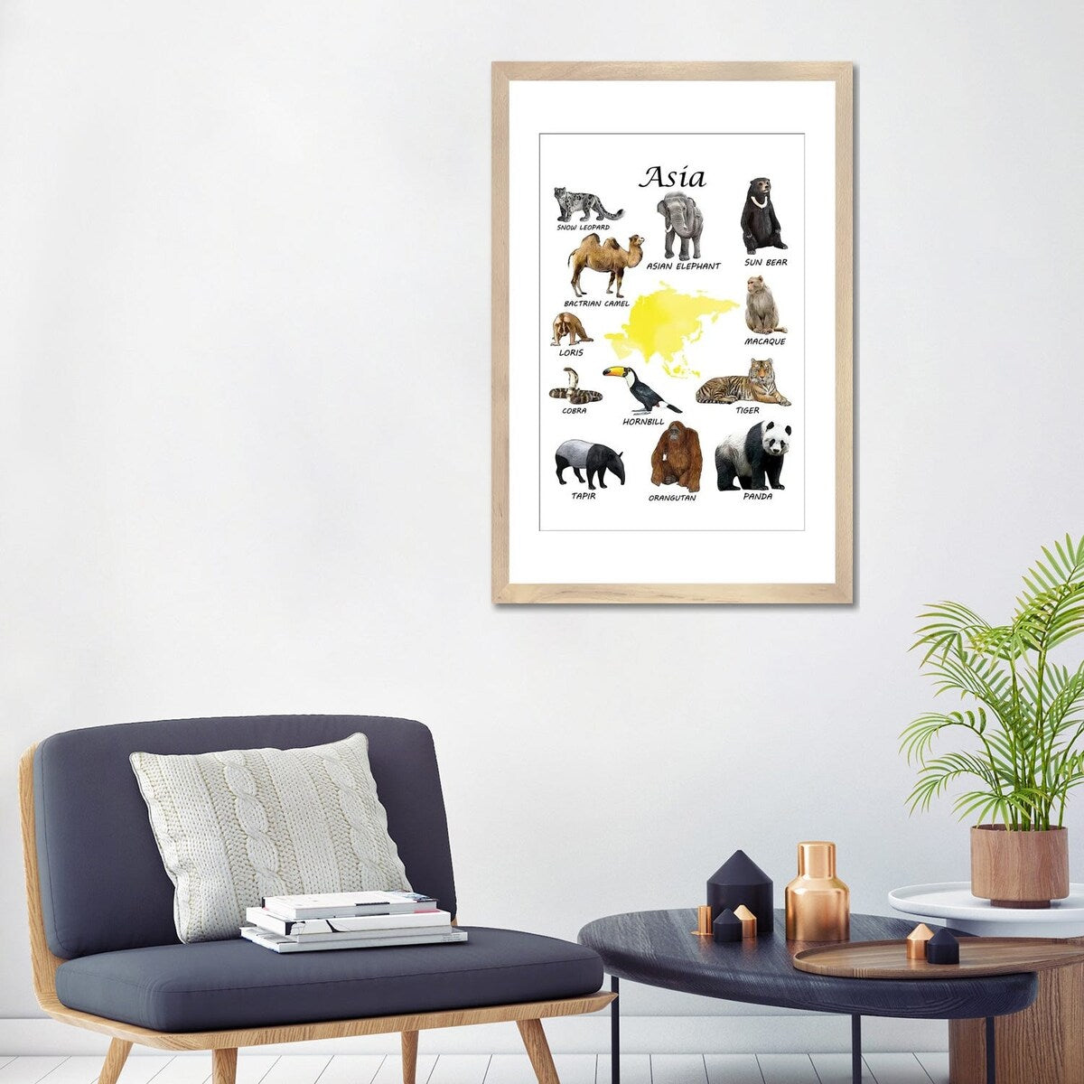 iCanvas "Asia Animals, Classroom" by Printable Lisa's Pets