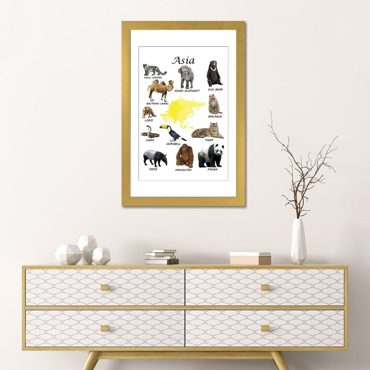 iCanvas "Asia Animals, Classroom" by Printable Lisa's Pets