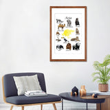 iCanvas "Asia Animals, Classroom" by Printable Lisa's Pets