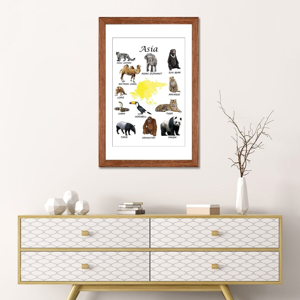 iCanvas "Asia Animals, Classroom" by Printable Lisa's Pets