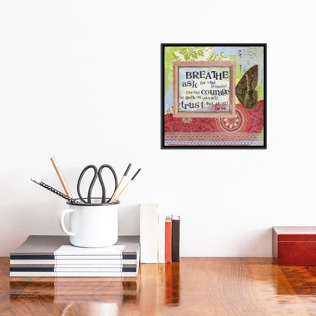 iCanvas "Ask For What Is Needed" by Kelly Rae Roberts Framed Canvas Print
