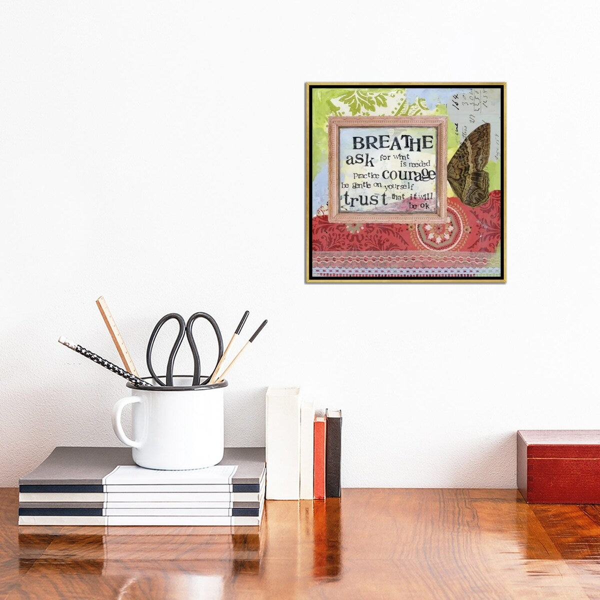 iCanvas "Ask For What Is Needed" by Kelly Rae Roberts Framed Canvas Print