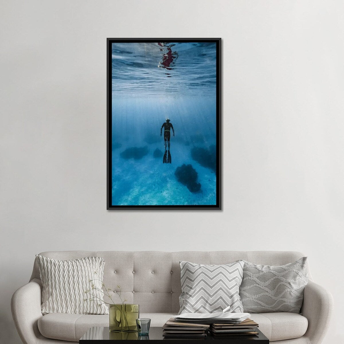 iCanvas "Bahamas Clarity" by Hannah Prewitt Framed