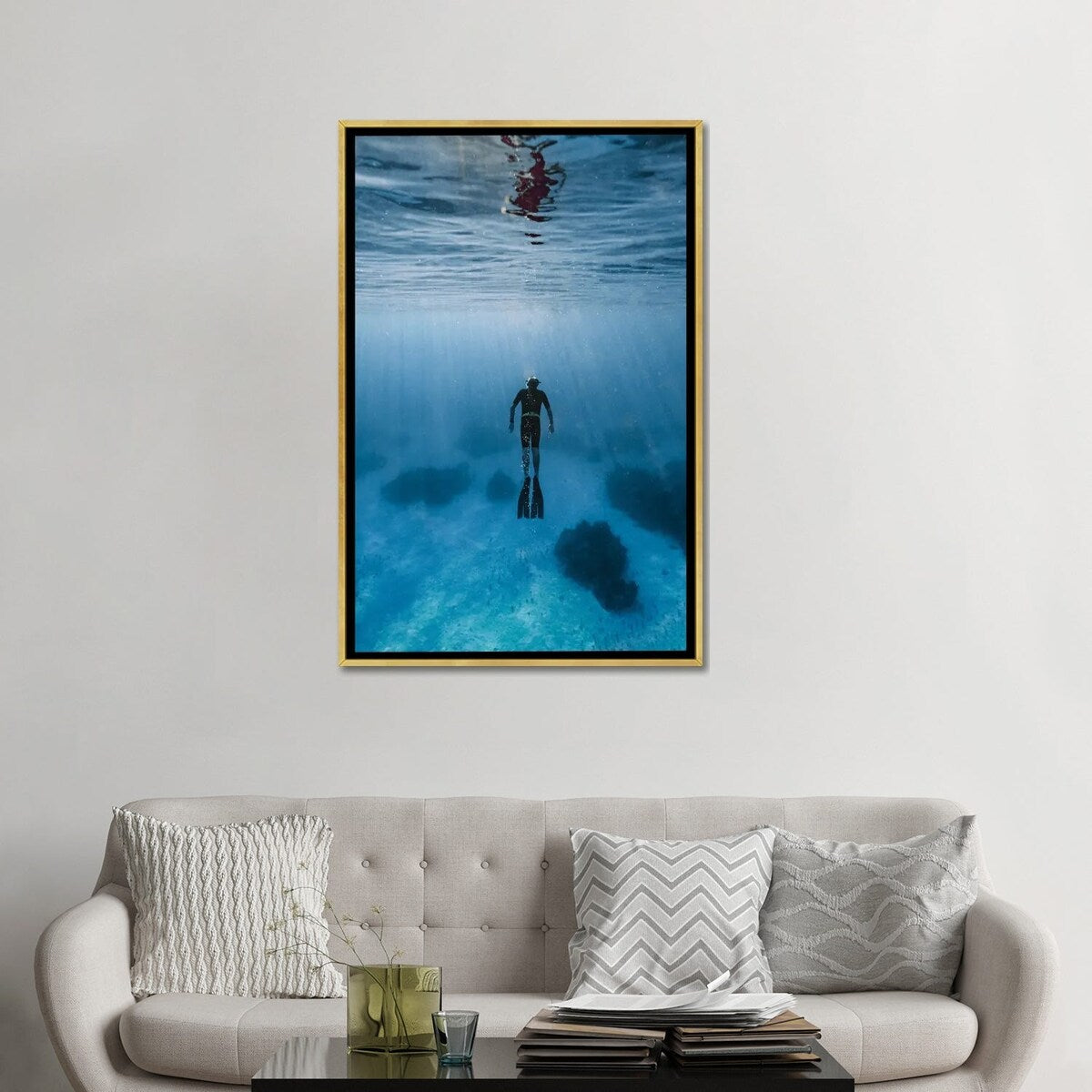 iCanvas "Bahamas Clarity" by Hannah Prewitt Framed