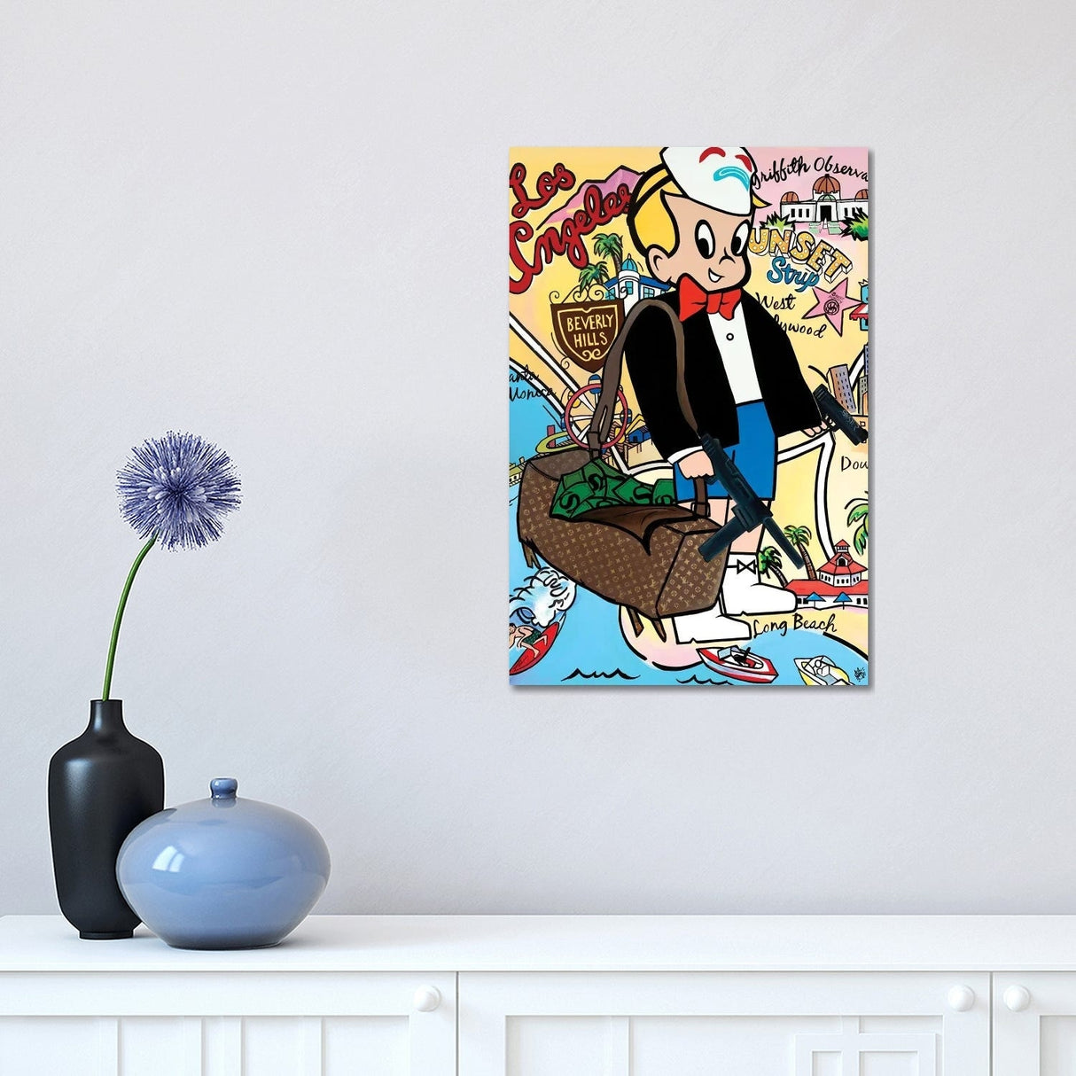 iCanvas "Bank Job" by Sinister Monopoly Canvas Print