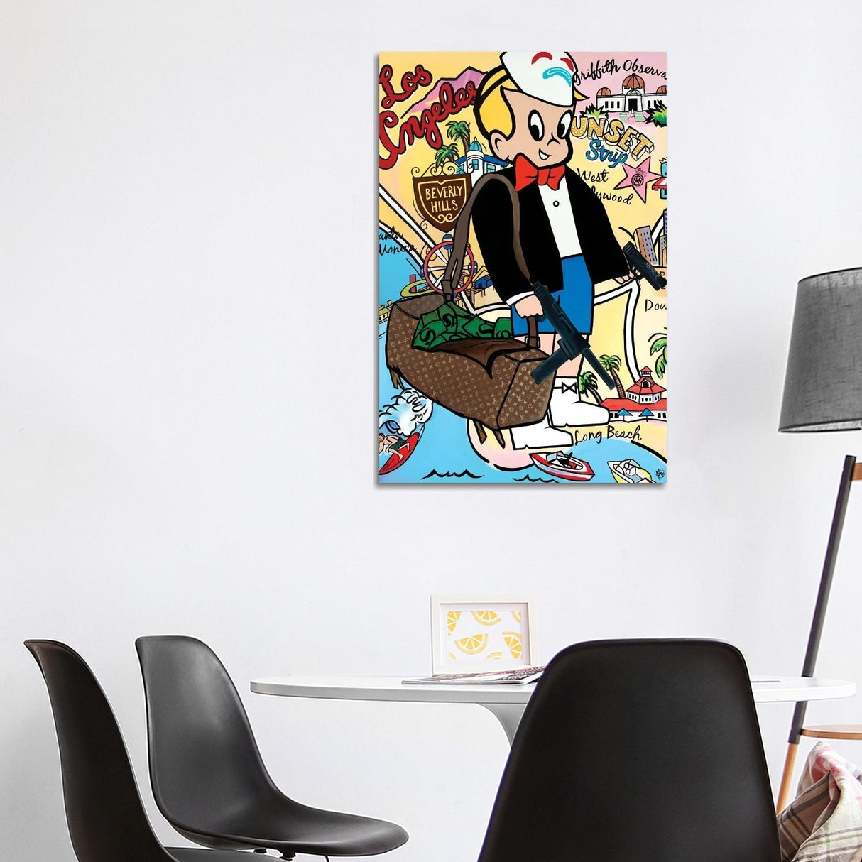 iCanvas "Bank Job" by Sinister Monopoly Canvas Print