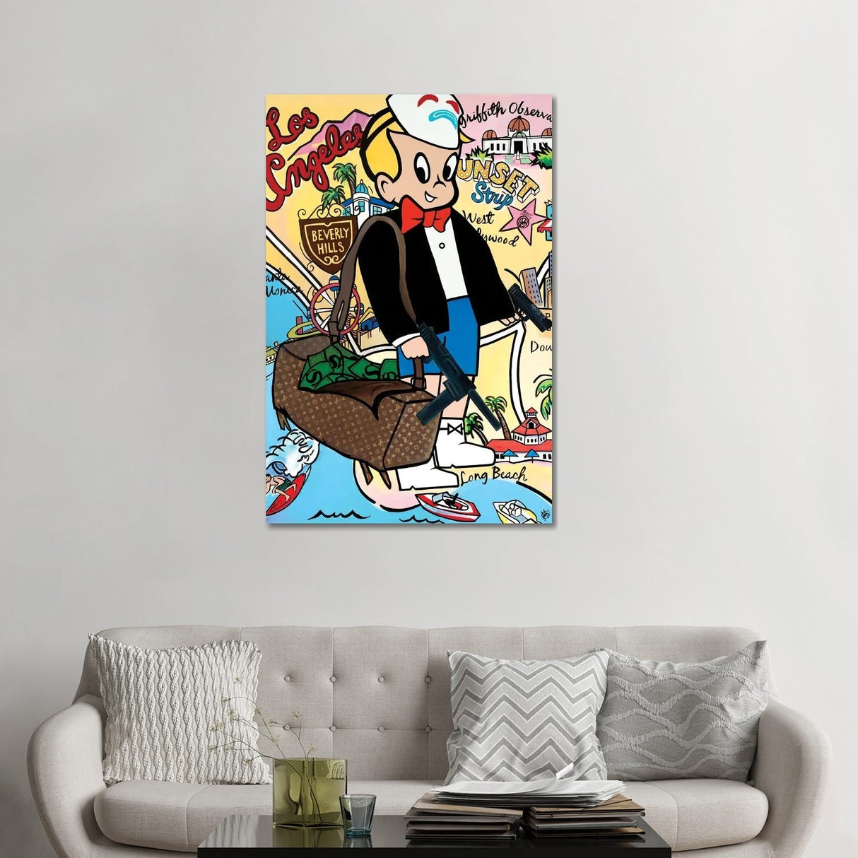 iCanvas "Bank Job" by Sinister Monopoly Canvas Print