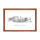 iCanvas "Barcelona Skyline" by Natalie Ryan