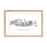 iCanvas "Barcelona Skyline" by Natalie Ryan
