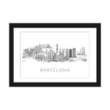 iCanvas "Barcelona Skyline" by Natalie Ryan
