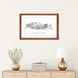 iCanvas "Barcelona Skyline" by Natalie Ryan
