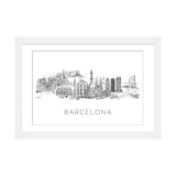 iCanvas "Barcelona Skyline" by Natalie Ryan