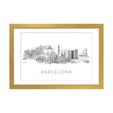 iCanvas "Barcelona Skyline" by Natalie Ryan