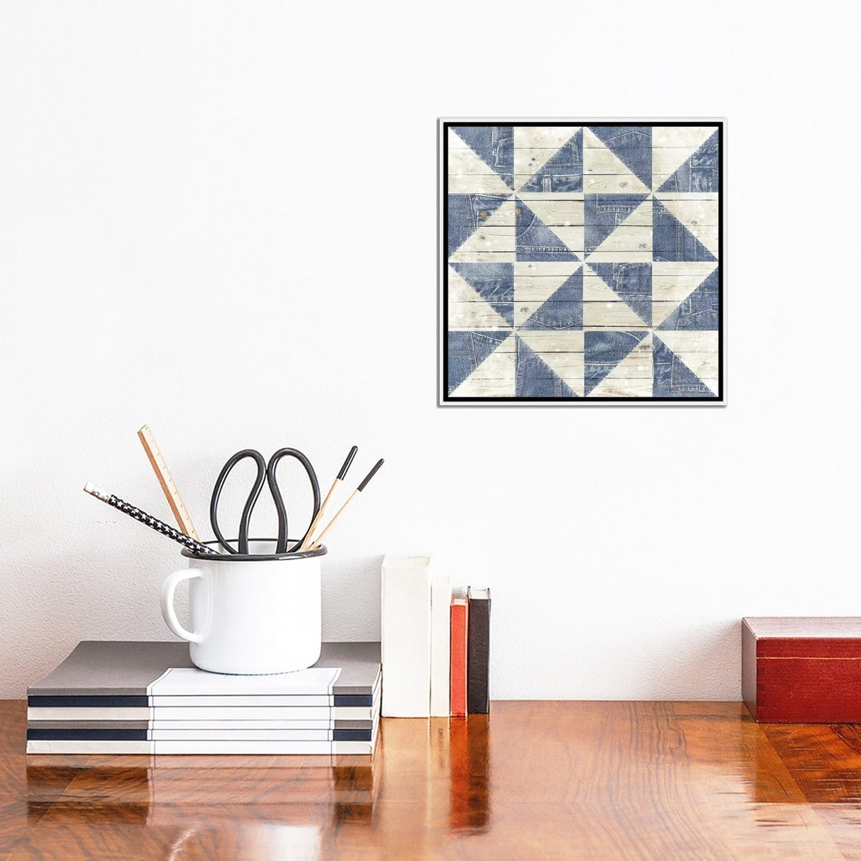 iCanvas "Barn Quilt VII" by Front Porch Pickins Framed Canvas Print