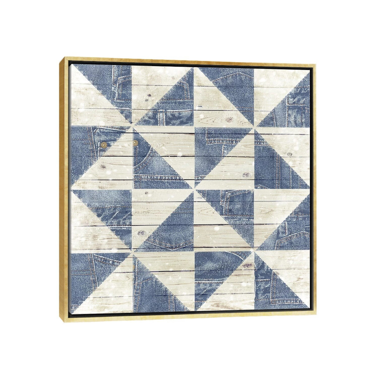 iCanvas "Barn Quilt VII" by Front Porch Pickins Framed Canvas Print