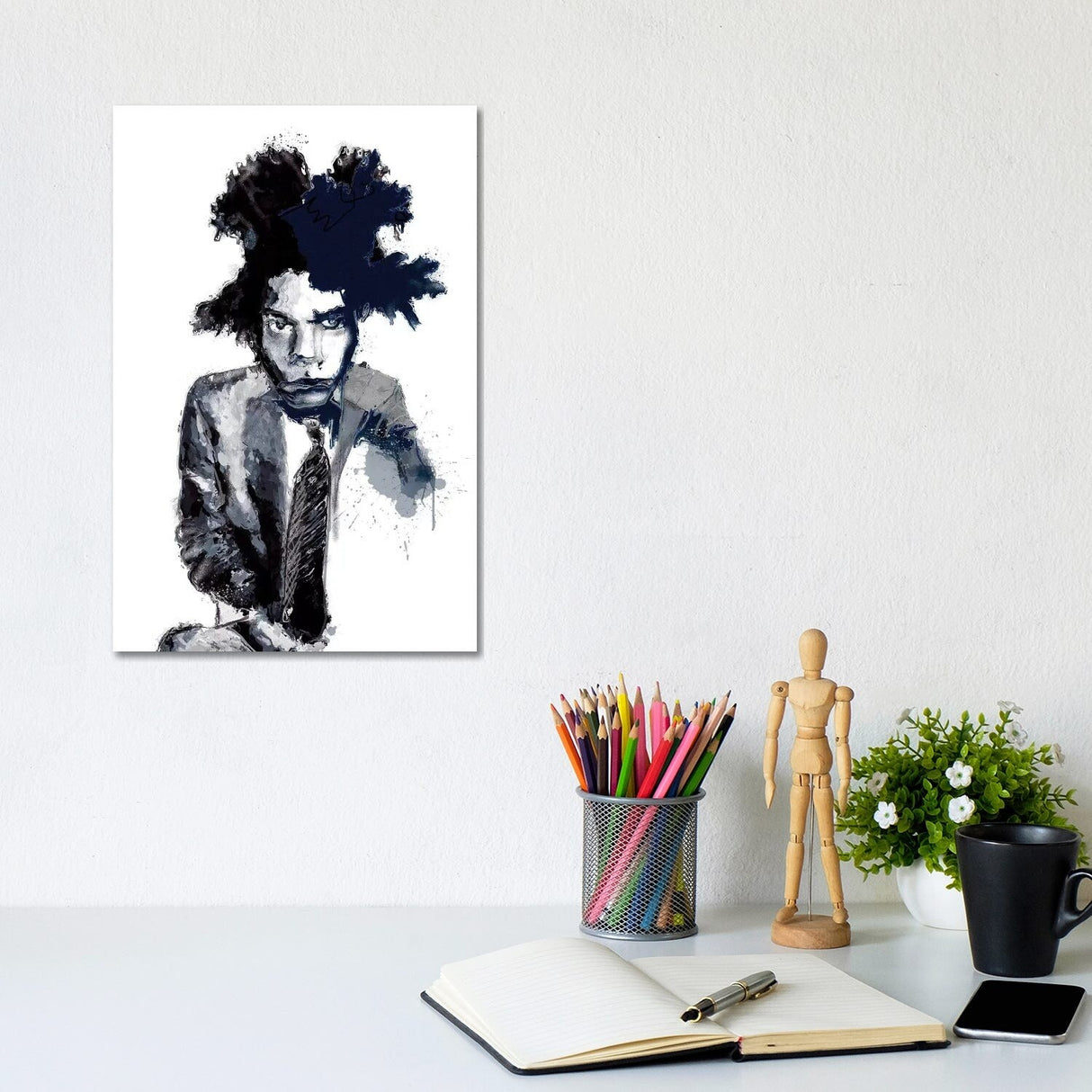 iCanvas "Basquiat I" by inkycubans Canvas Print