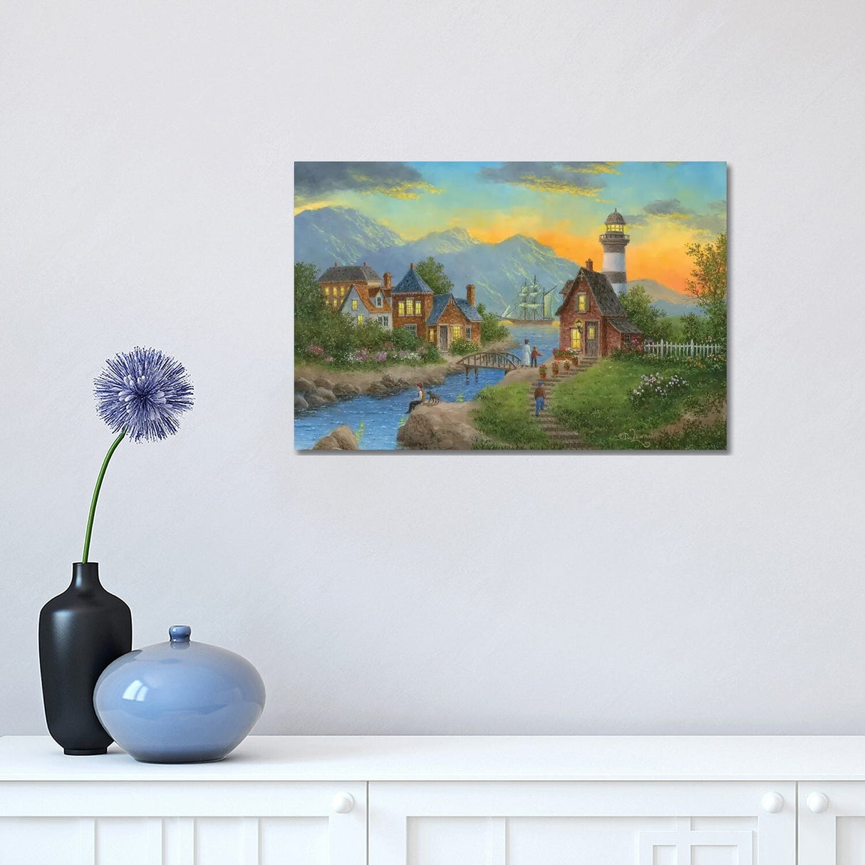 iCanvas "Bayside Afterglow" by Dennis Lewan Canvas Print