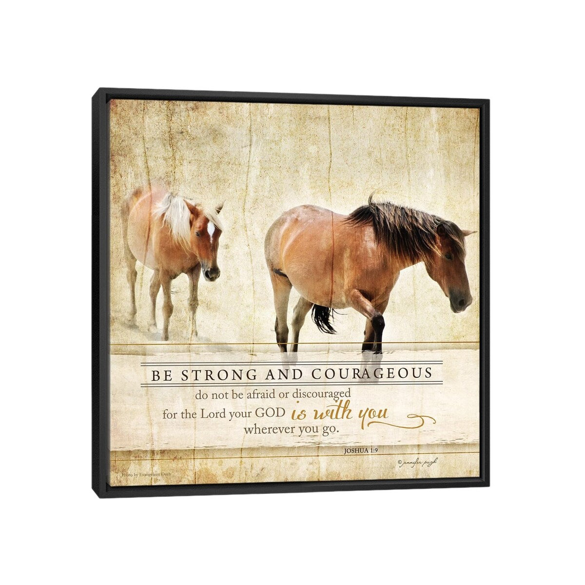 iCanvas "Be Strong" by Jennifer Pugh Framed