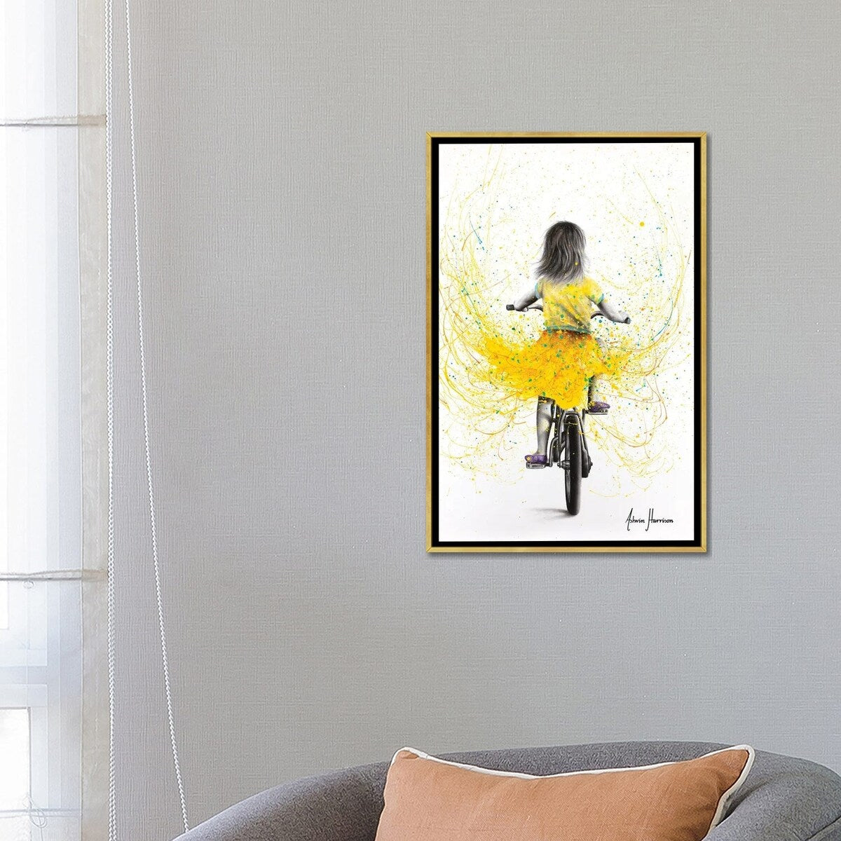 iCanvas "Beach Daisy Ride" by Ashvin Harrison Framed