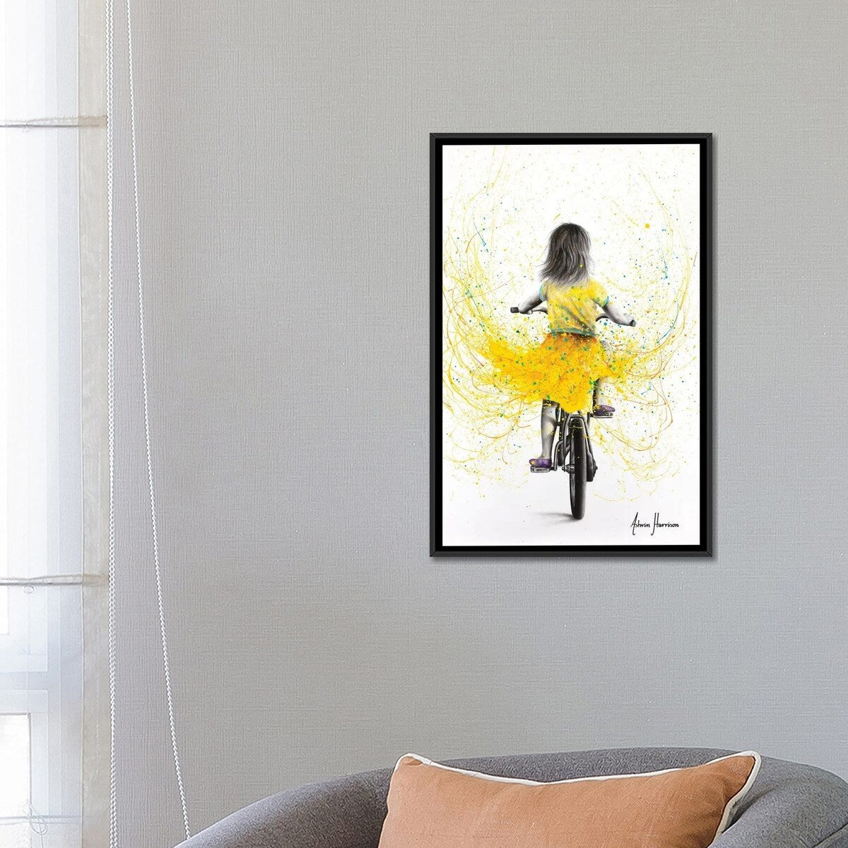 iCanvas "Beach Daisy Ride" by Ashvin Harrison Framed