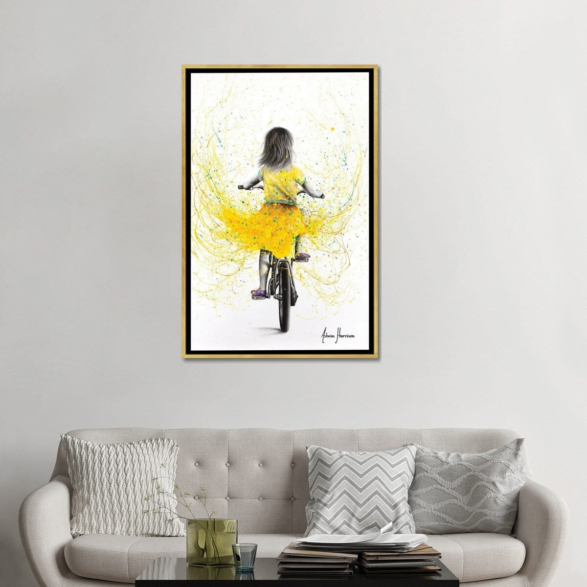 iCanvas "Beach Daisy Ride" by Ashvin Harrison Framed