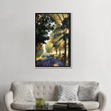 iCanvas "Bear Family Crossing The Road" by Daniel Wall Framed
