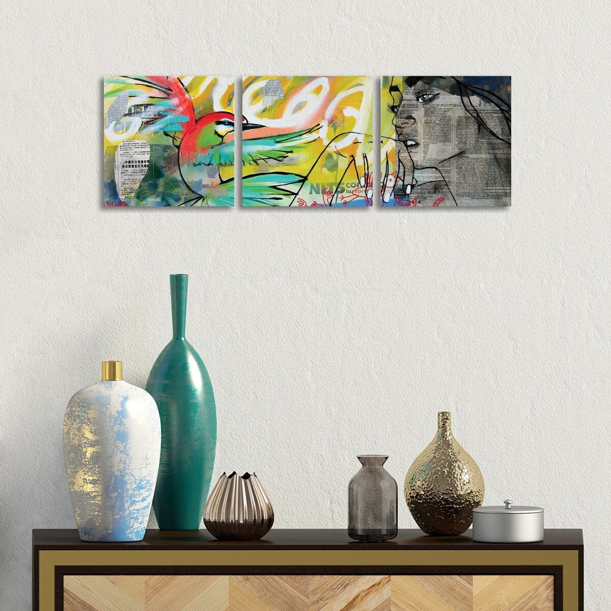 iCanvas "Bee Eater" by Laura Tietjens 3-Piece Wall Art Set