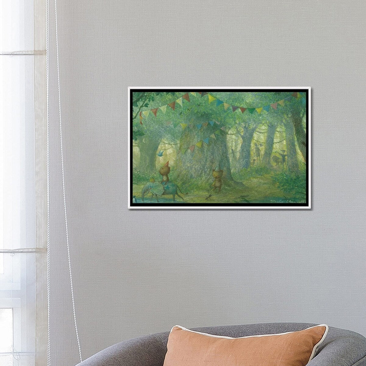 iCanvas "Behind The Oz" by Toshio Ebine Framed Canvas Print