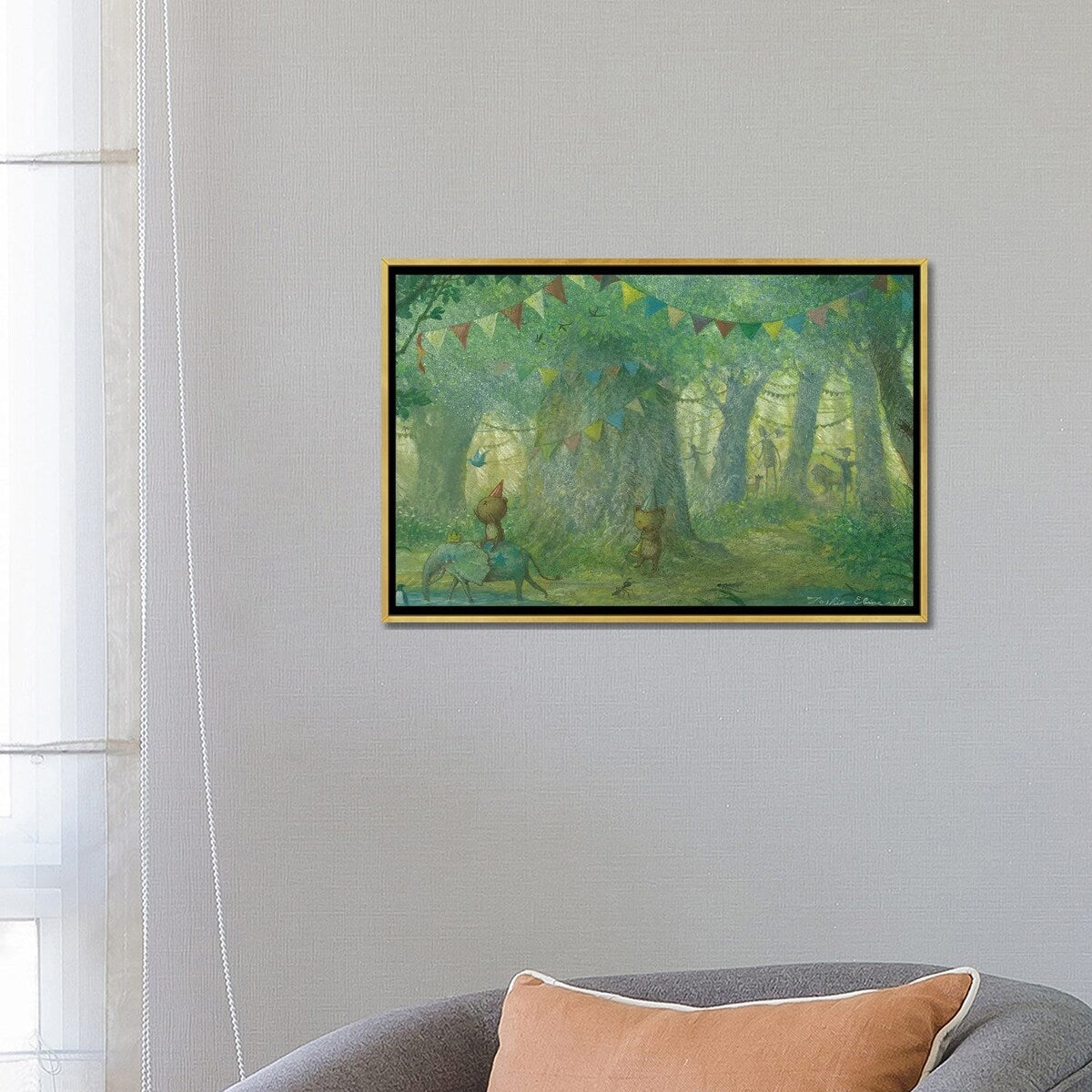 iCanvas "Behind The Oz" by Toshio Ebine Framed Canvas Print